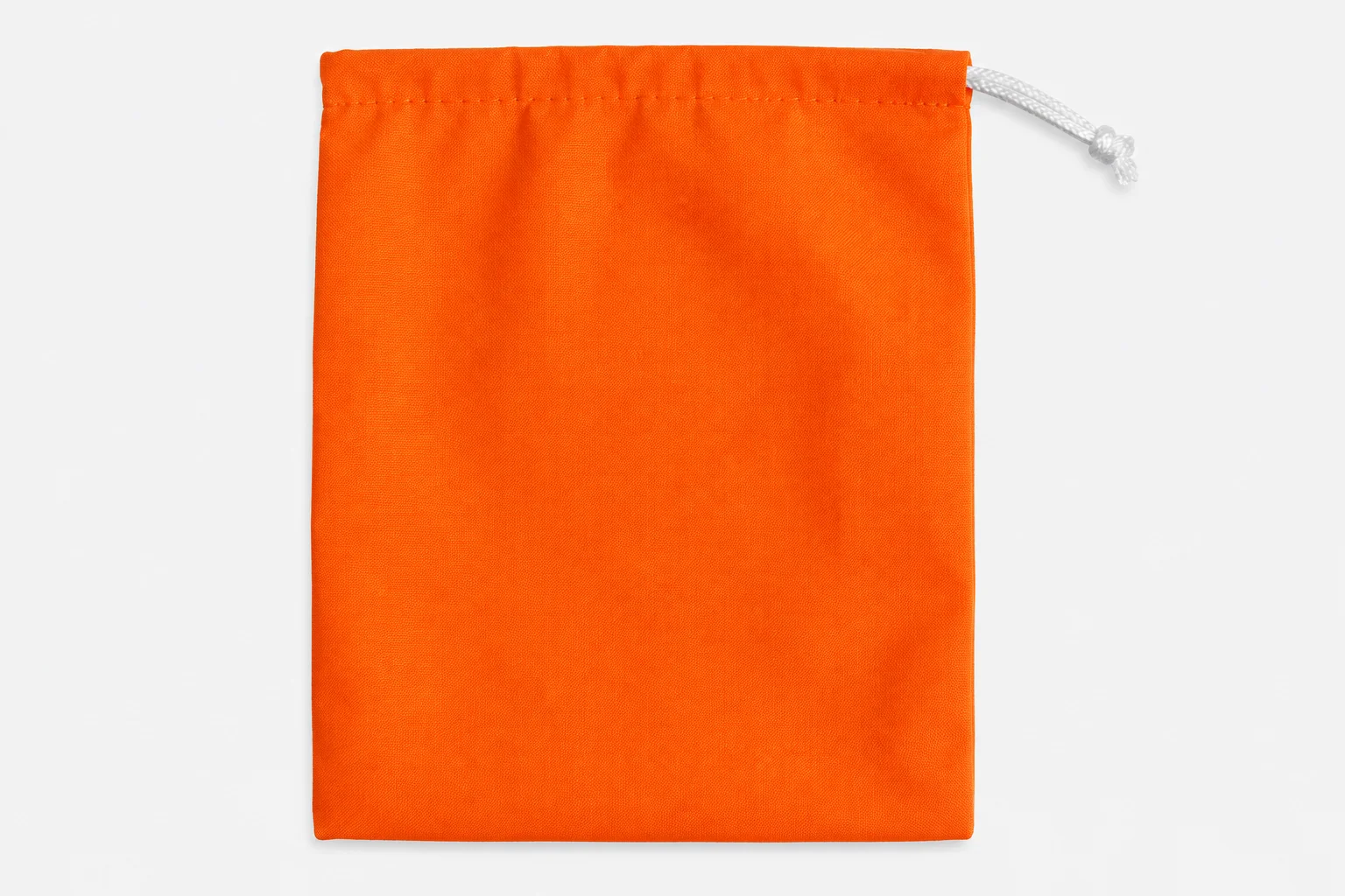Fluorescent Orange Cloth Drawstring Bags